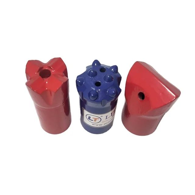 Professional carbide tipped round button 7 11 12 degree hardness tapered drill bit for wholesales