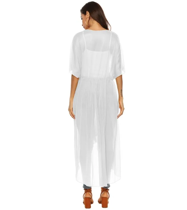 Sexy Ladies Women Bikini Cover up Beach Dress Swimwear Chiffon Beachwear Bathing Suit Summer Holiday Kimono Cardigan