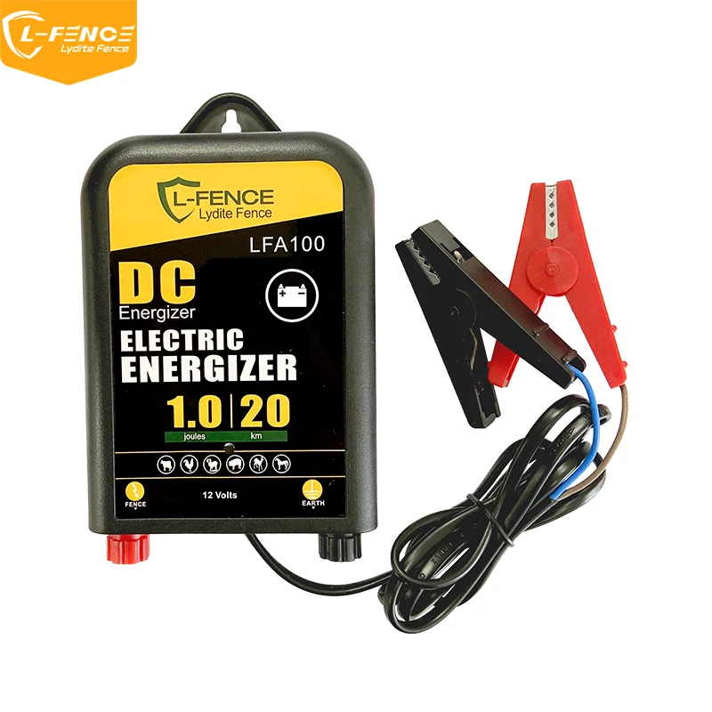 Lydite 1J 20KM fence DC energizers farm waterproof electric impulse fence energizer