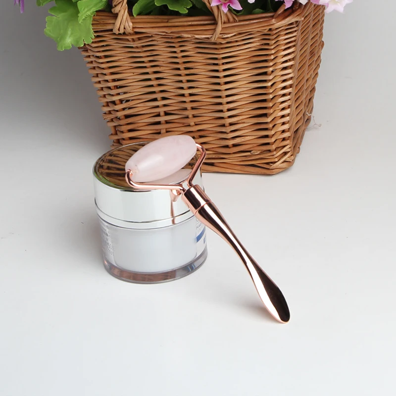 Rose Quartz Face Beauty Stick Beauty Face-lift Massager Facial Jade Roller