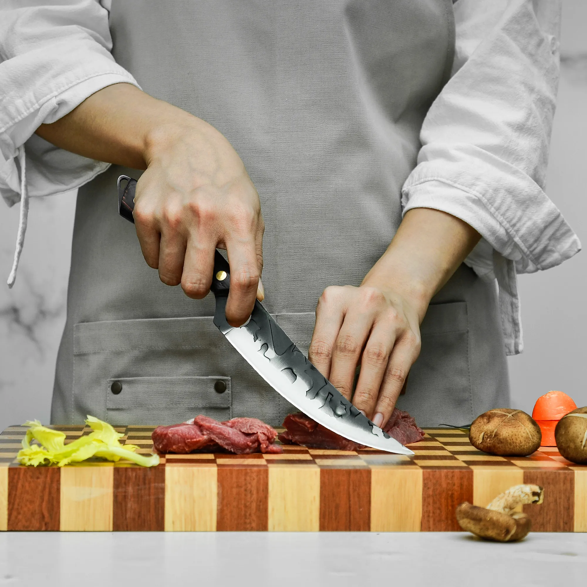 Xingye New Design 6 Inch Forged Hammer Stainless Steel Narrow Blade Boning Skinning China Fish Fillet Knife Fishing