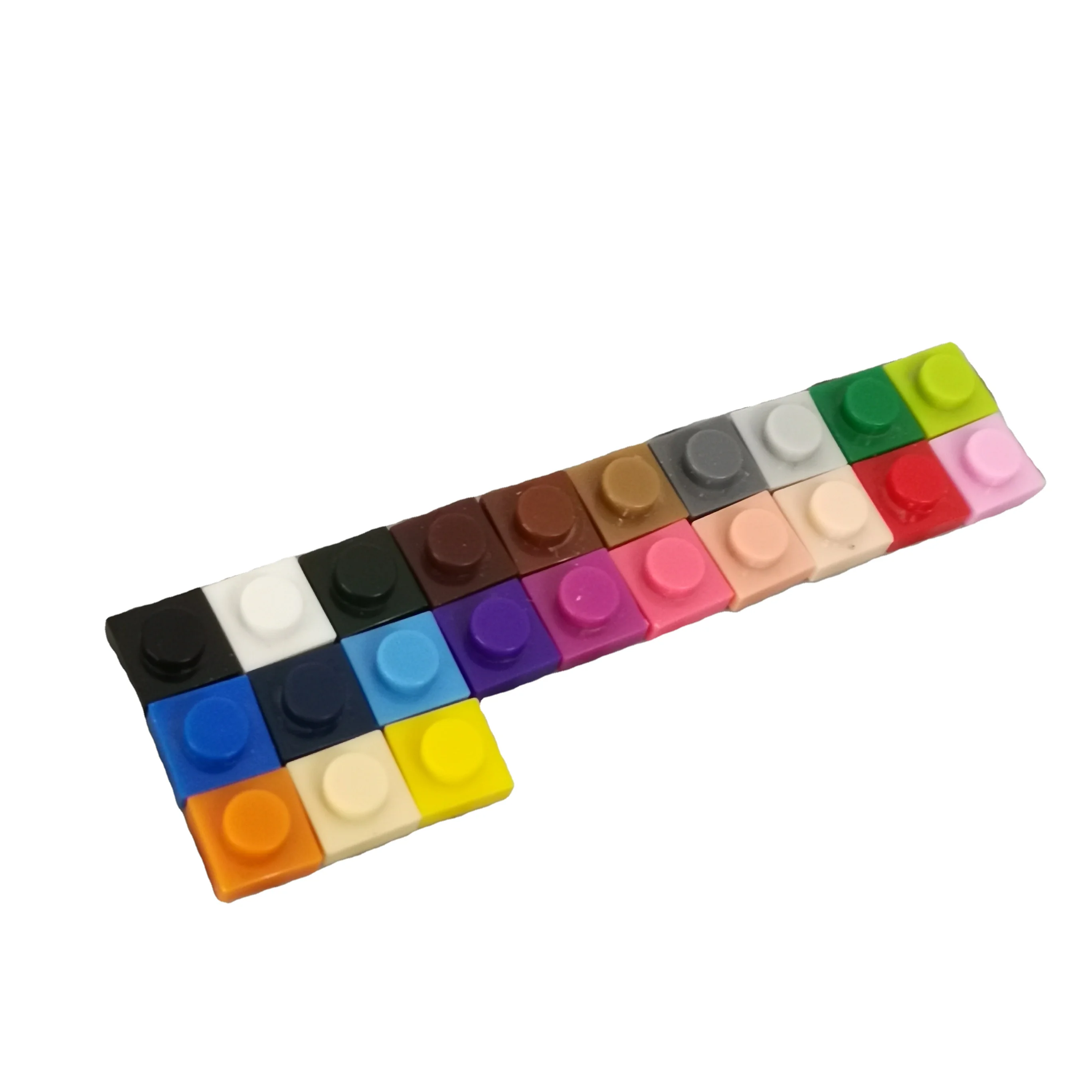 Factory 3024 1*1 1x1 One By One Construction Plate for Pixel Mosaic Picture Creative DIY One Dot Bricks Building Blocks for MOC
