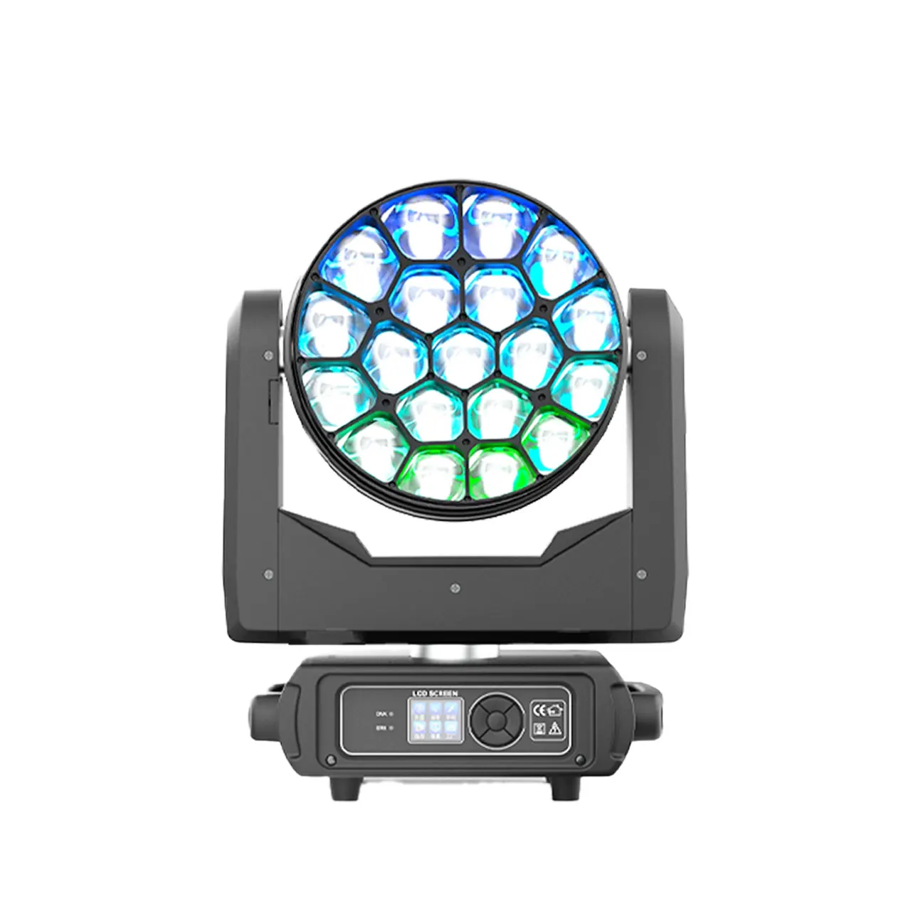 Светодиодный прожектор Big Bee Eye 19x20W RGBW с подвижной головкой для церкви свадеб и сцены