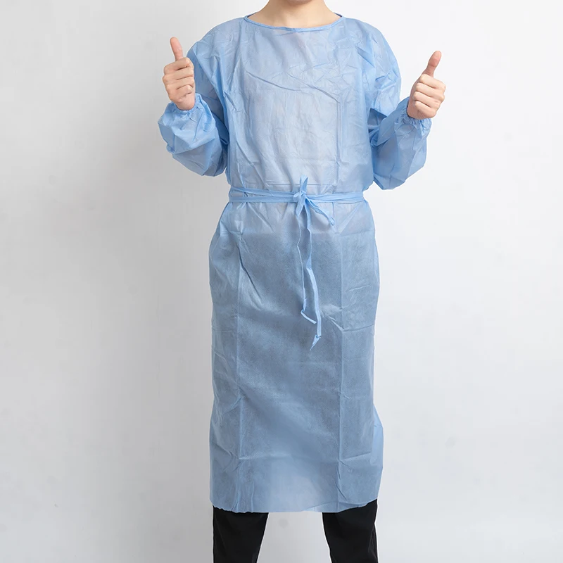 Medical Disposable Isolation Non Woven Reinforced Sterile Surgical Isolation Gown Surgical Overall Gown