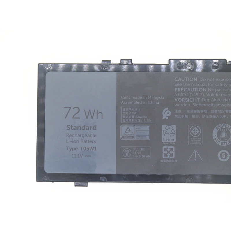 T05W1 MFKVP RDYCT original laptop battery 11.1V  6486mAh  72Wh  6cell for DELL Precision 17