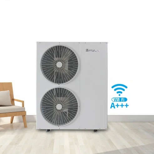 A+++ High COP OEM ODM 380V Monoblock R410A 16KW Air to Water heating cooling hot water DC Inverter Heat Pump