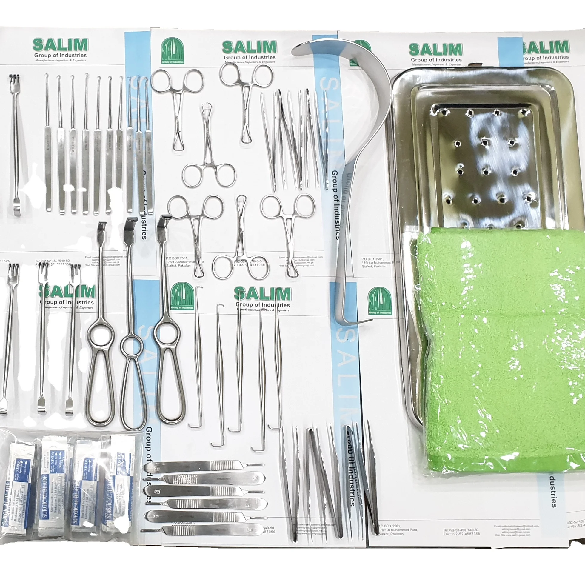 FESS Manual Surgical Instruments Set Stainless Steel Clip Durable Plastic and Metal with Basis of Surgical Instruments
