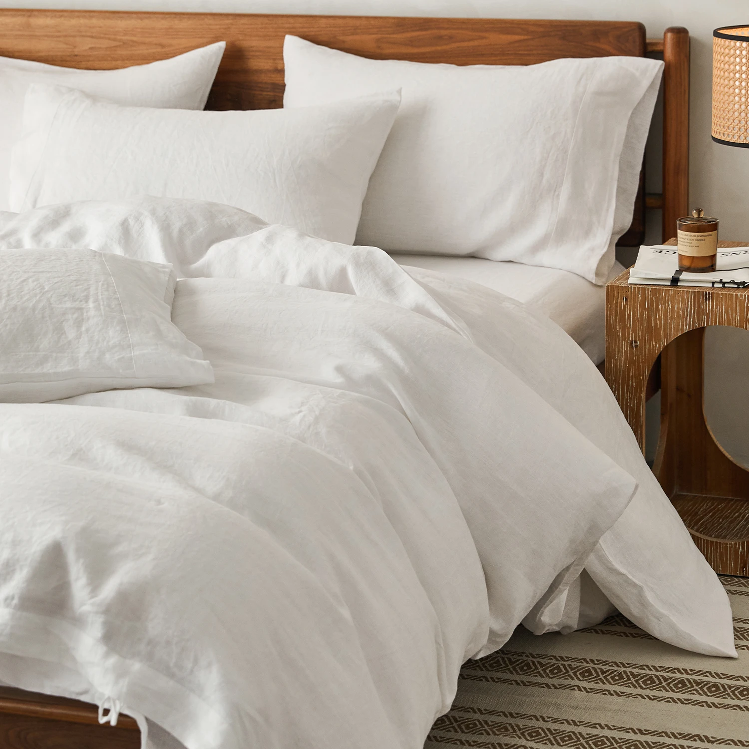 Premium Quality Wholesale french linen wholesale bedding duvet cover set bed linen set pure french linen bedding