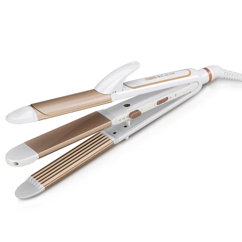 Ceramic Tourmaline Hair Straightener Curling Iron Fast Heat Wand Curling Iron Custom 3 In 1 Hair Styler