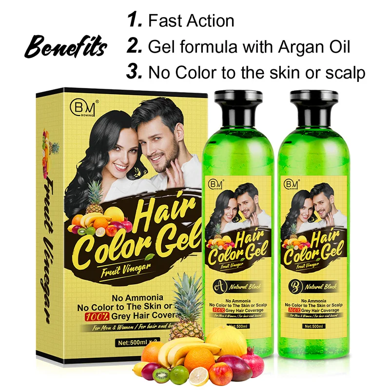 Factory Directly fashion professional instant hair color natural plant permanent hair dye for dark hair