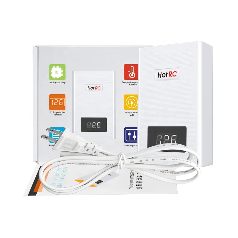 HOTRC A400 Digital 3S 4S 3000mah 11.1V Lipo Battery Balance Charger with LED Screen Fast Charge Discharger For RC Quadcopter