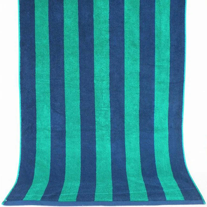 Dyed yarn jacquard velour cotton beach towel stripe beach towels