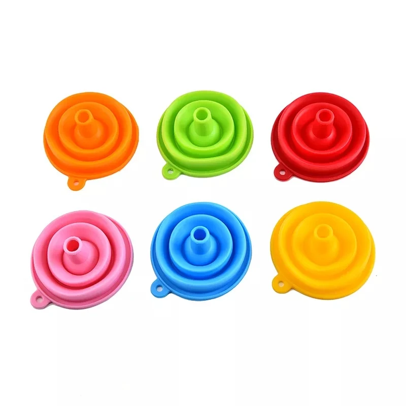 Silicone Folding Funnel Collapsible Silicone Funnel Kitchen