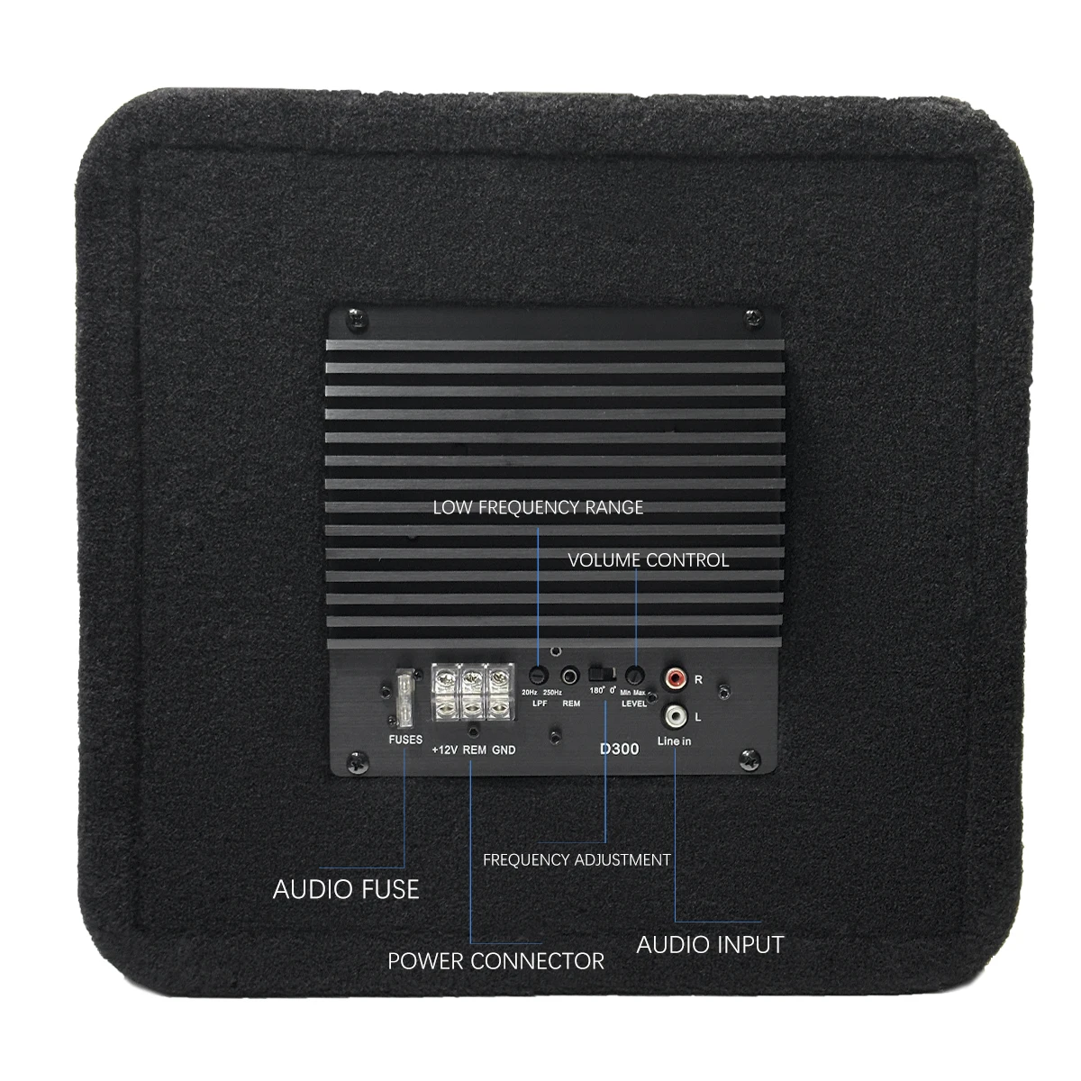 Best 10 inch heavy trapezoid car audio subwoofer vehicle refit 12V subwoofer box