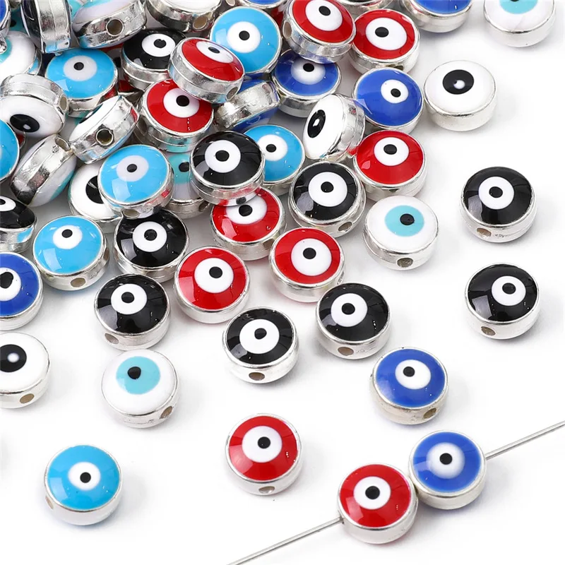 JC resin eye flat round beads beading diy
