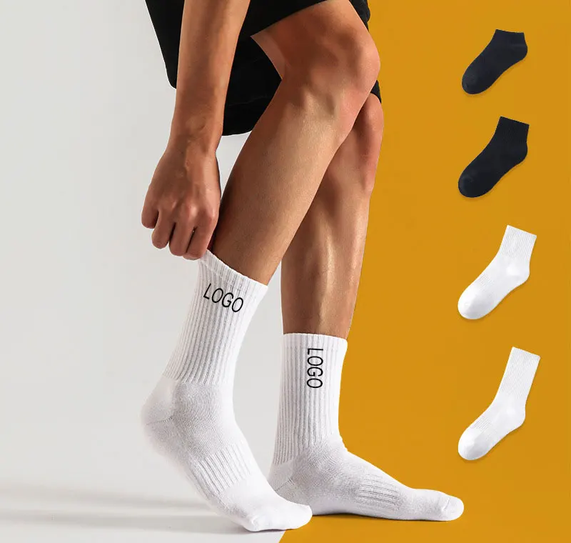 High Quality Custom Logo Compression Unisex Athletic Custom Cotton Sports Ankle Socks