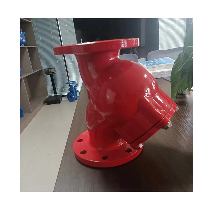 flange type QT450 DI body PN10/16 BS standard red fire valve y filter y-strainer y type strainer