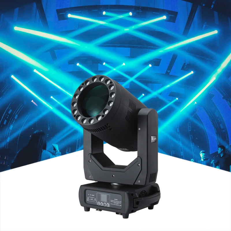 DJ Lighting Equipments 300W LED Moving Head Beam Light with Ring Control Effect Led Stage Light for Bar Disco concert