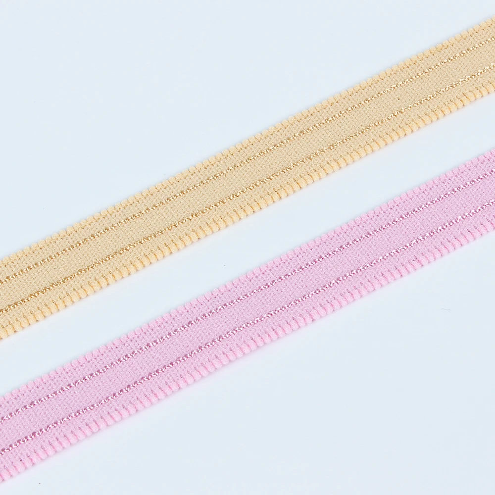 Eco-Friendly Polyester Latex Yarn Webbing Bra Strap Shoulder elastic for underwear accessories