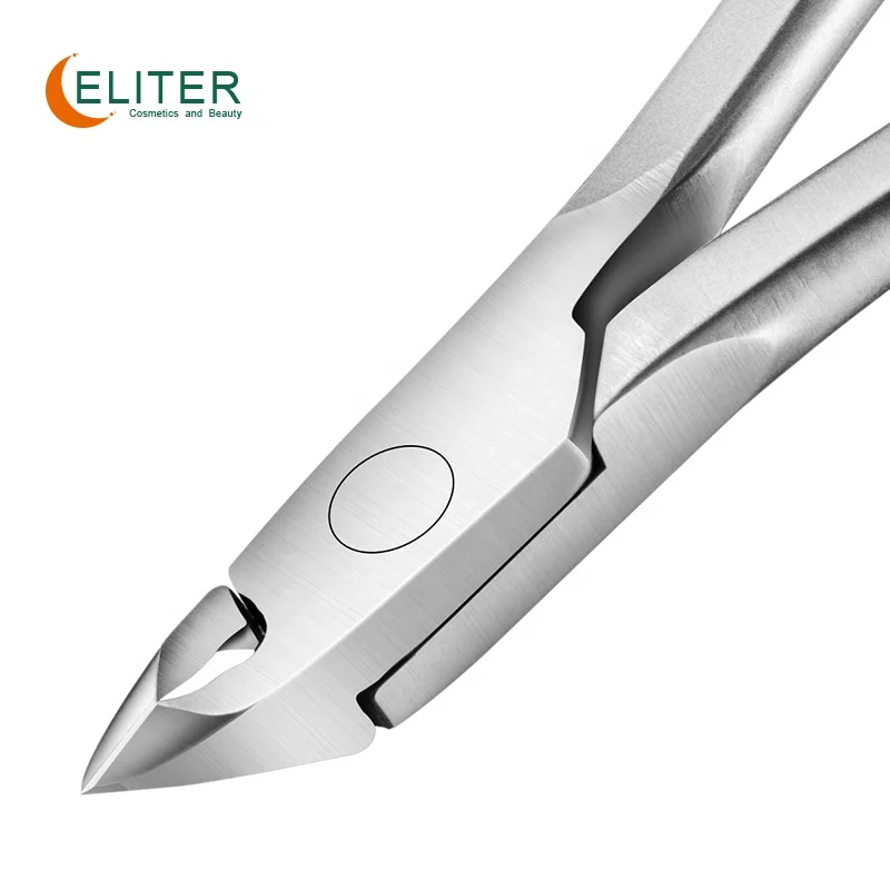 ELITER Manufacturers Beauty Products Scissor Shape Cuticle Nippers Cuticle Nippers Rubber Handle Cuticle Nippers