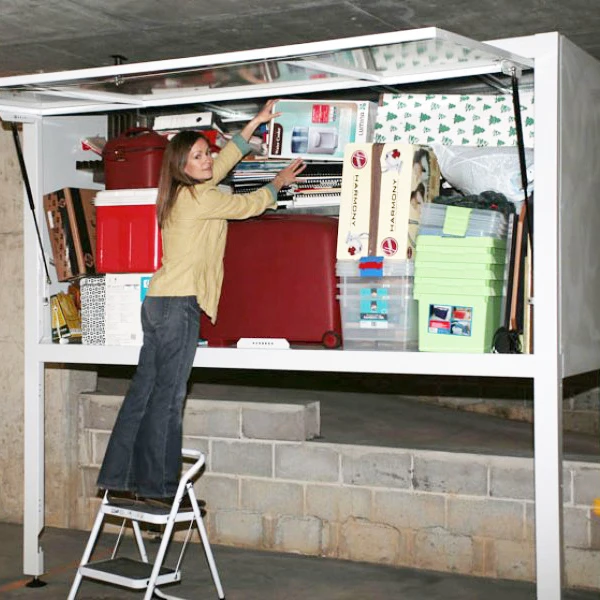 Popular over Car steel Bonnet parking locker garage tool cabinets metal storage