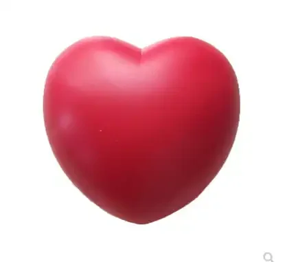 Promotional Custom PU Foam Stress Ball Red Heart Shape Soft PU Foam Stress Ball Heart Shape Anti Stress Ball Gift