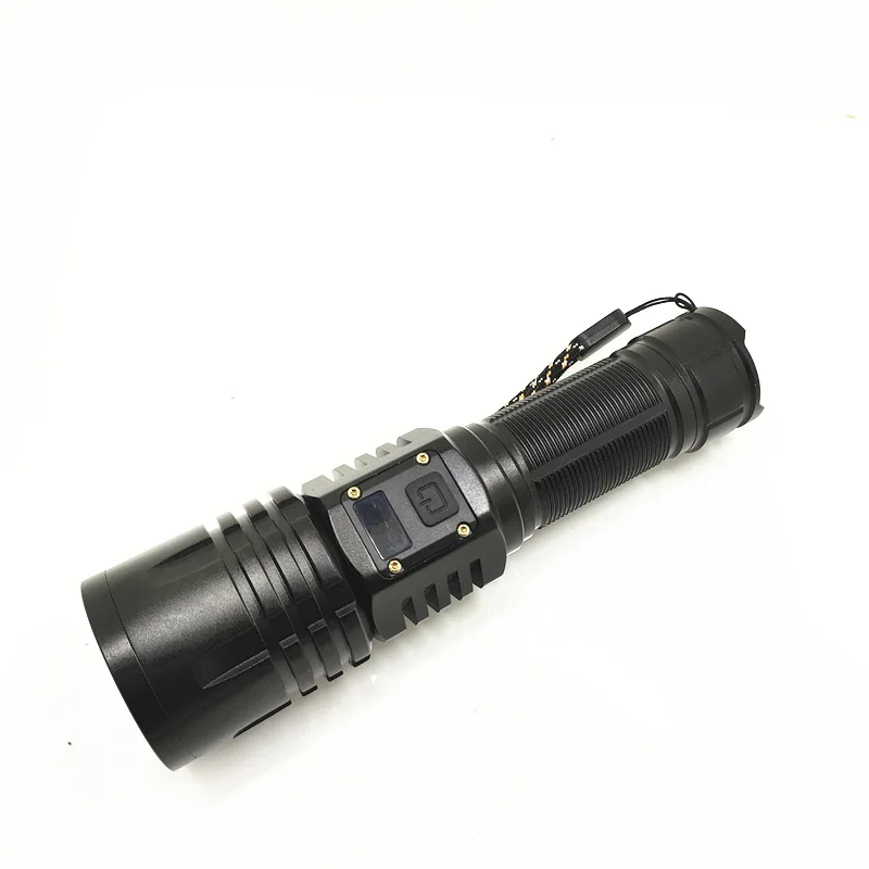 White Laser 20W LED Flashlight USB Rechargeable Telescopic Zoom Waterproof flashlight 1000m range