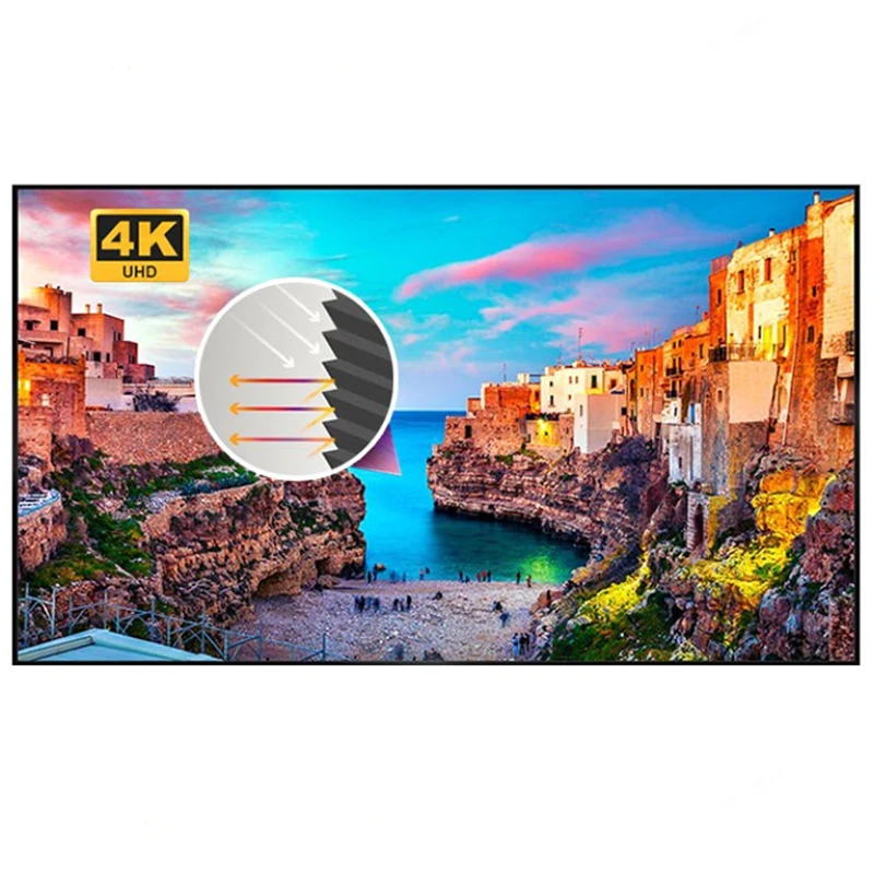 2021 Best Price 100 inch ALR UST Project screen Black Pet Crystal For XiaoMI VAVA WEMAX Cinema Screen