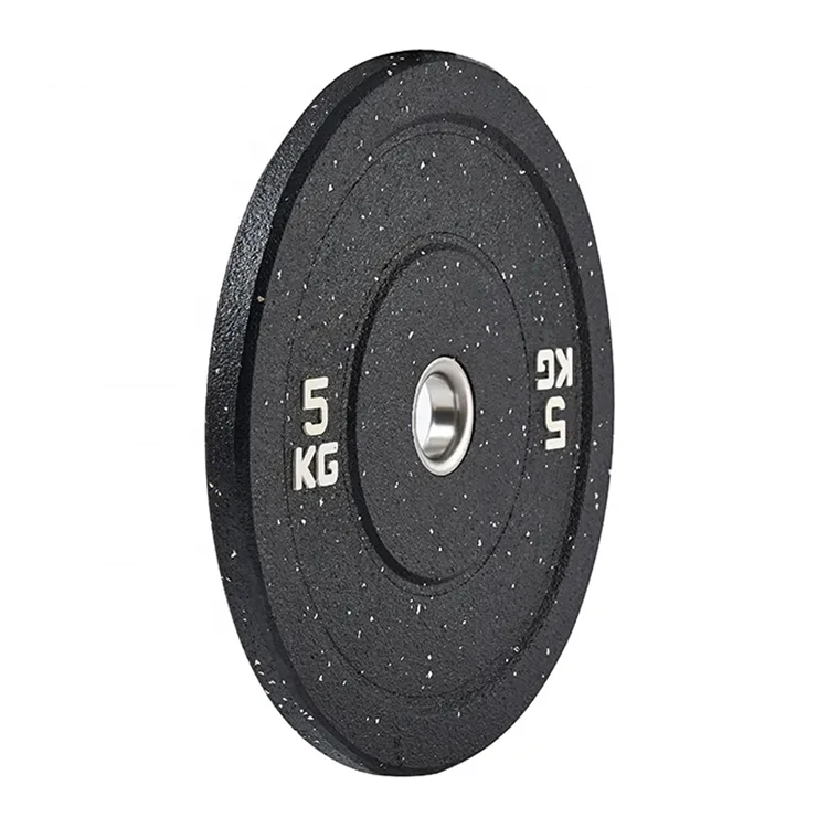 Crumb Weight Lifting Plates Black Hi Temp Rubber Colored Dots Free Weights Bumper Plates