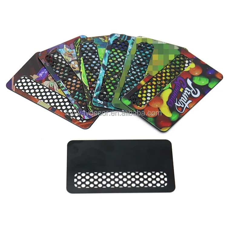 Wholesale Stainless Steel Compact and Portable Grinder Card Ideal for On-the-Go Grinding of Herbs and Tobacco Pocket Grider Card