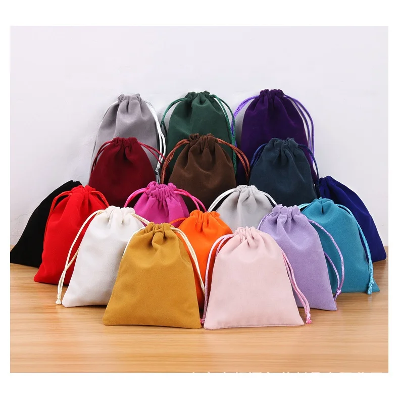 Bestpacking jewelry pouch bag custom logo Velvet Jewelry Packing Pouch Drawstring Small jewel Gift Bag Wedding favors bag