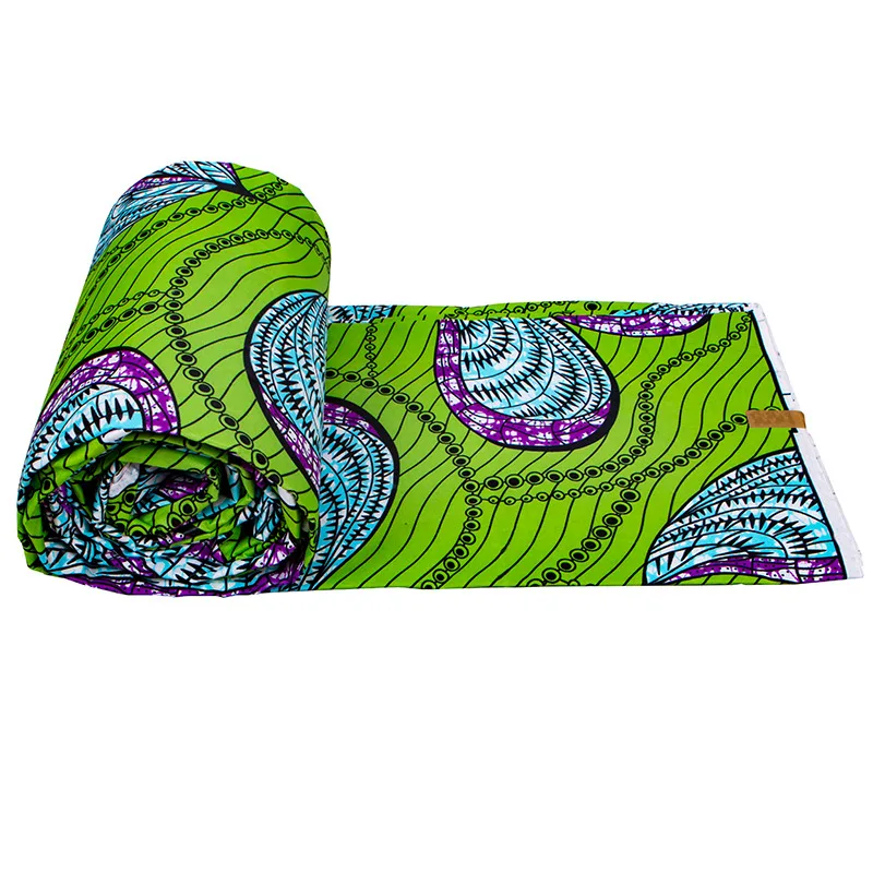 Wholesale African Ankara Wax Block Polyester Printed Fabric African Wax Print Ankara Holland Fabric