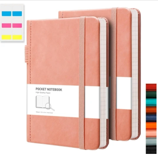 Custom Wholesale Mini Hardcover Notebook with 160 Numbered Pages College Ruled Notebook