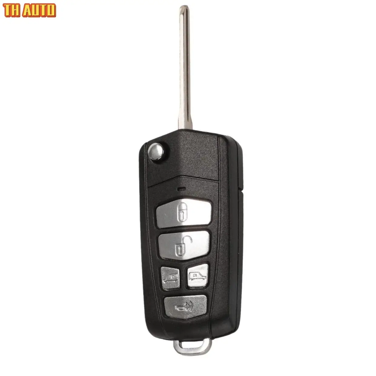 
With Logo Modified Flip Folding Key Case Cover For Hyundai Fit KIA Sedona Upgrade Remote 5 Button Fob Key Shell 