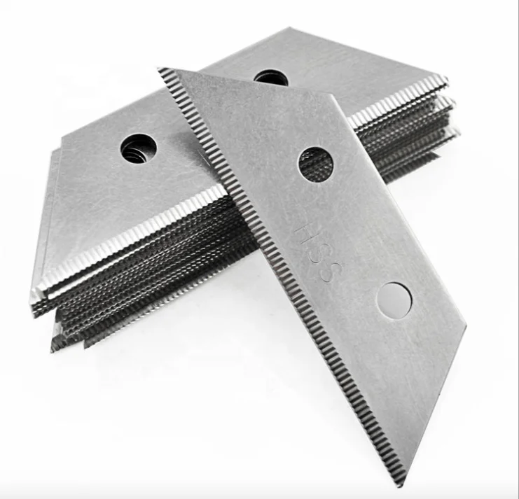Customized HSS non-woven fabric blade trapezoidal sawtooth blade trapezoidal carpet blade