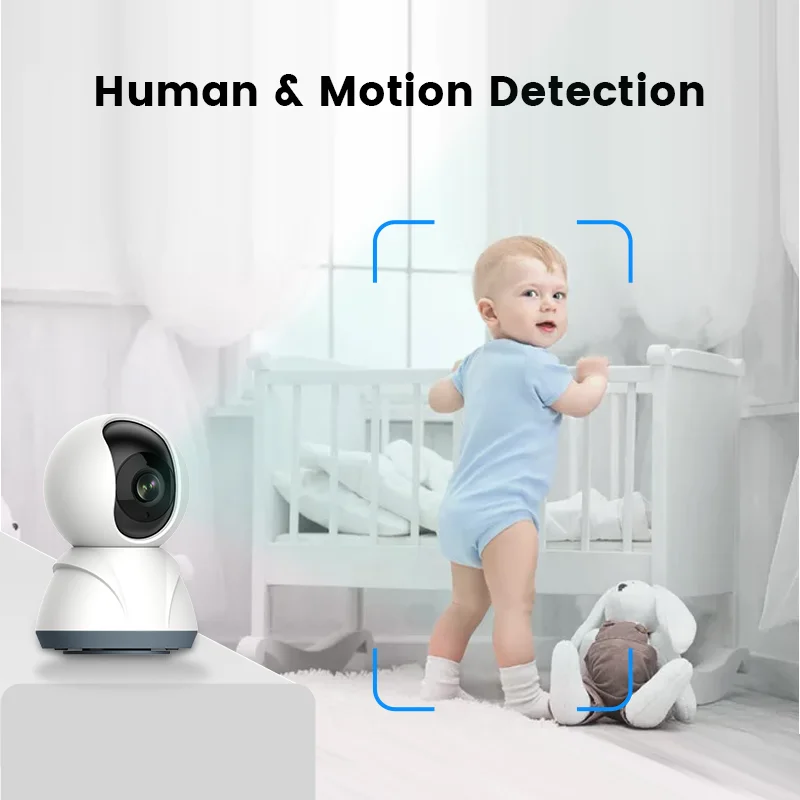 1080P humanoid detection wireless tuya cloud storage baby monitor 2MP two-way audio p2p wifi babyfoon met camera