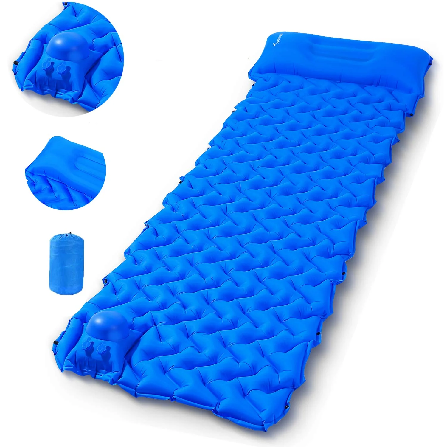 portable camping mat inflatable mattress air mattress pillow recycled inflatable