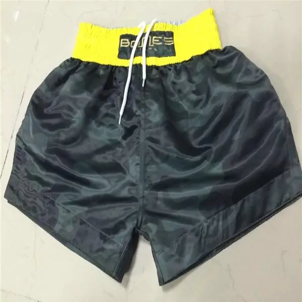 2019 hot selling full sublimated satin fabric mauy thai shorts