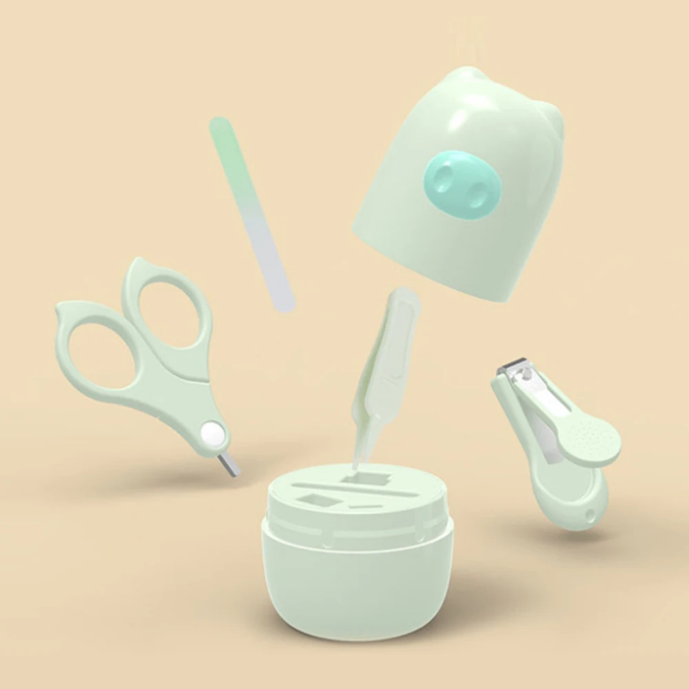 Toe Nail Scissors Cutter Set Stainless Steel Baby Nail Clippers Set