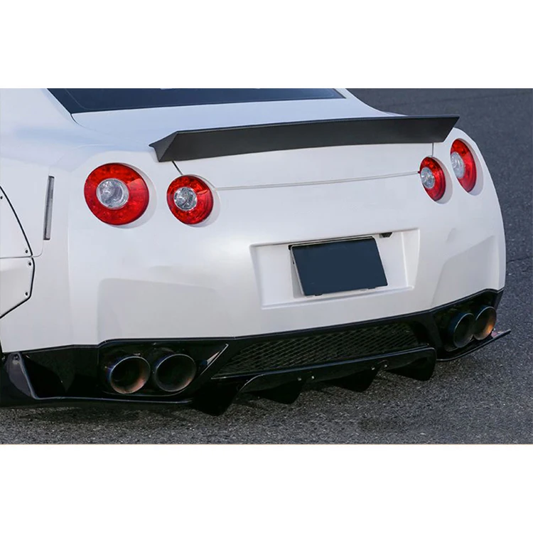 B Style Carbon Fiber Trunk Spoiler wing ForNissan GTR R35
