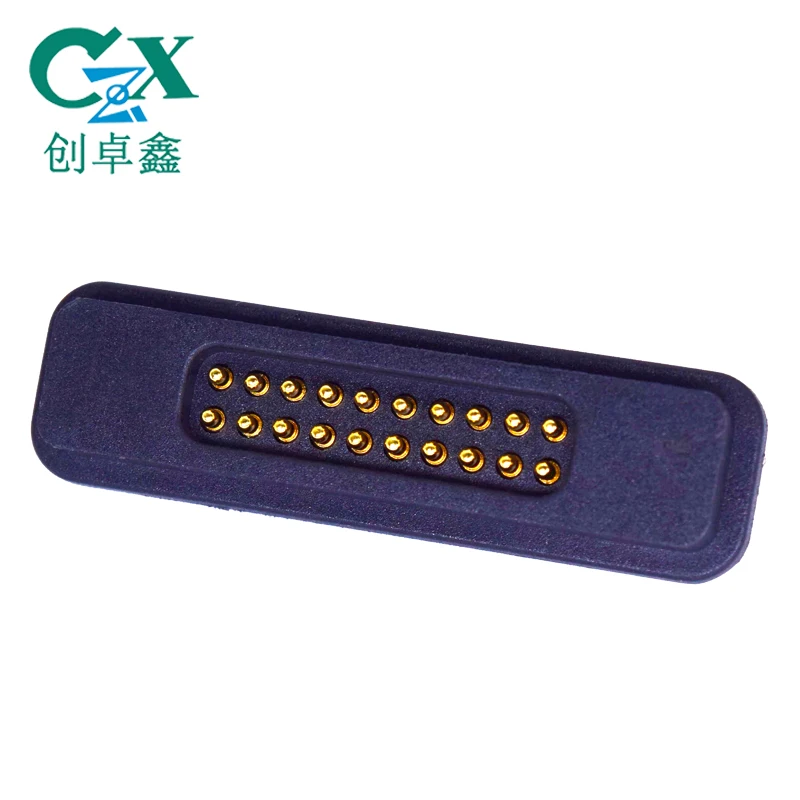 pogo pin 20pin battery connector 2.50mm pitch vertical surface mount spring pin electronic connector
