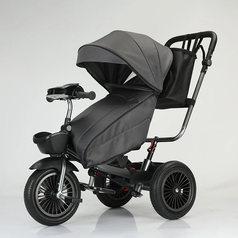 Multifunctional Children Kid Baby Pram Foldable Stroller Bike Kid Tricycle Trike Baby Stroller with light and music comfortable