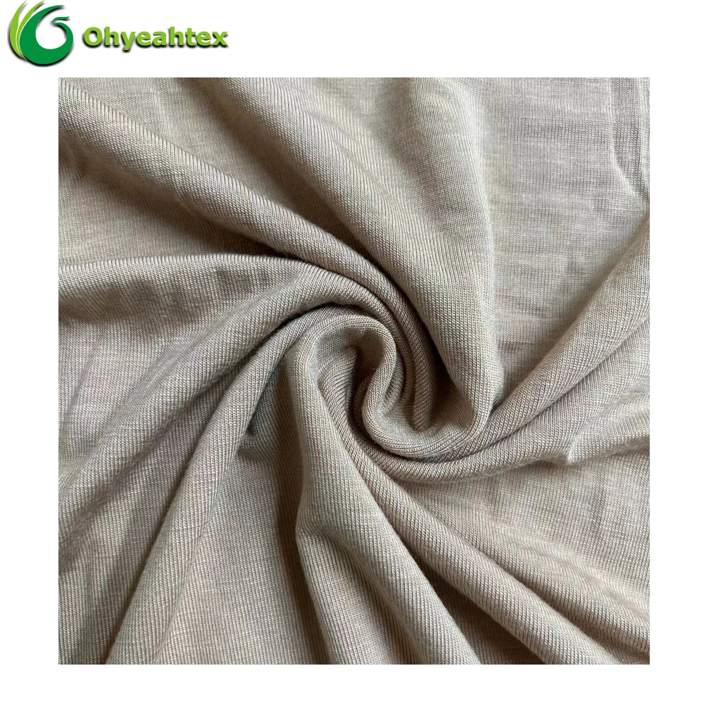 OEKO-TEX Certified Stock Lot Fabric Moisture Wicking Fabric 160GSM 95% Bamboo 5% Spandex Fabrics