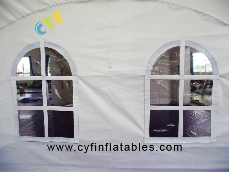 Customized size large outdoor oxford inflatable white marquee tent for wedding party