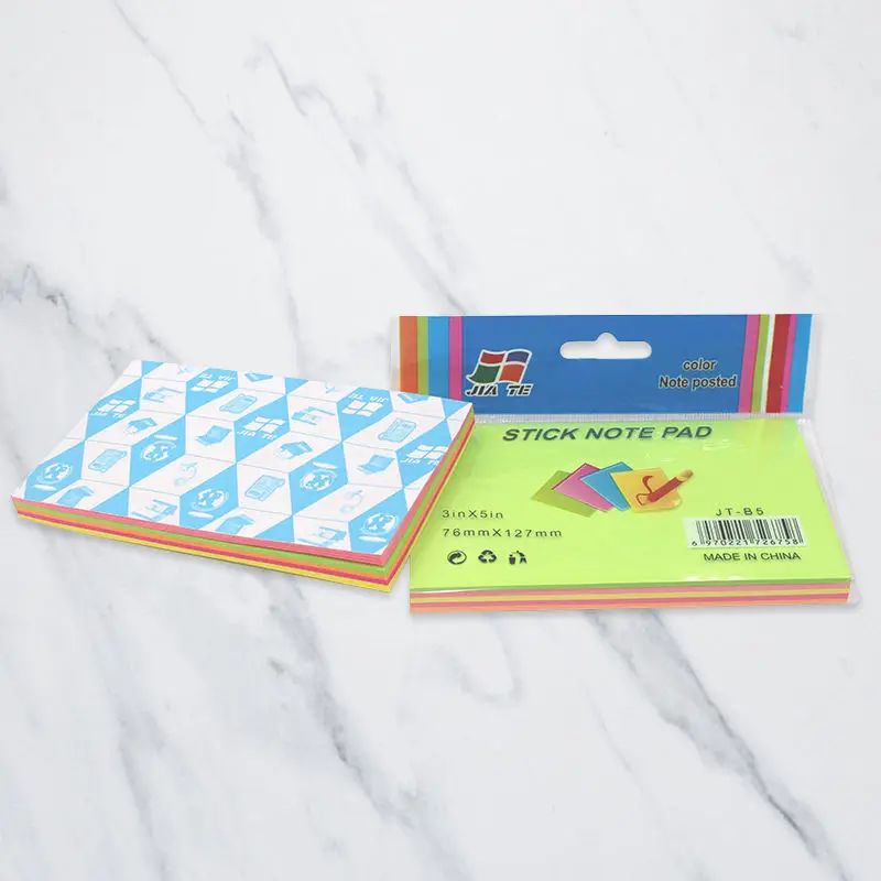 Wholesale Hot Sale Best Price Watercolor Gradient Mini Paper Memo Sticky Note Pad