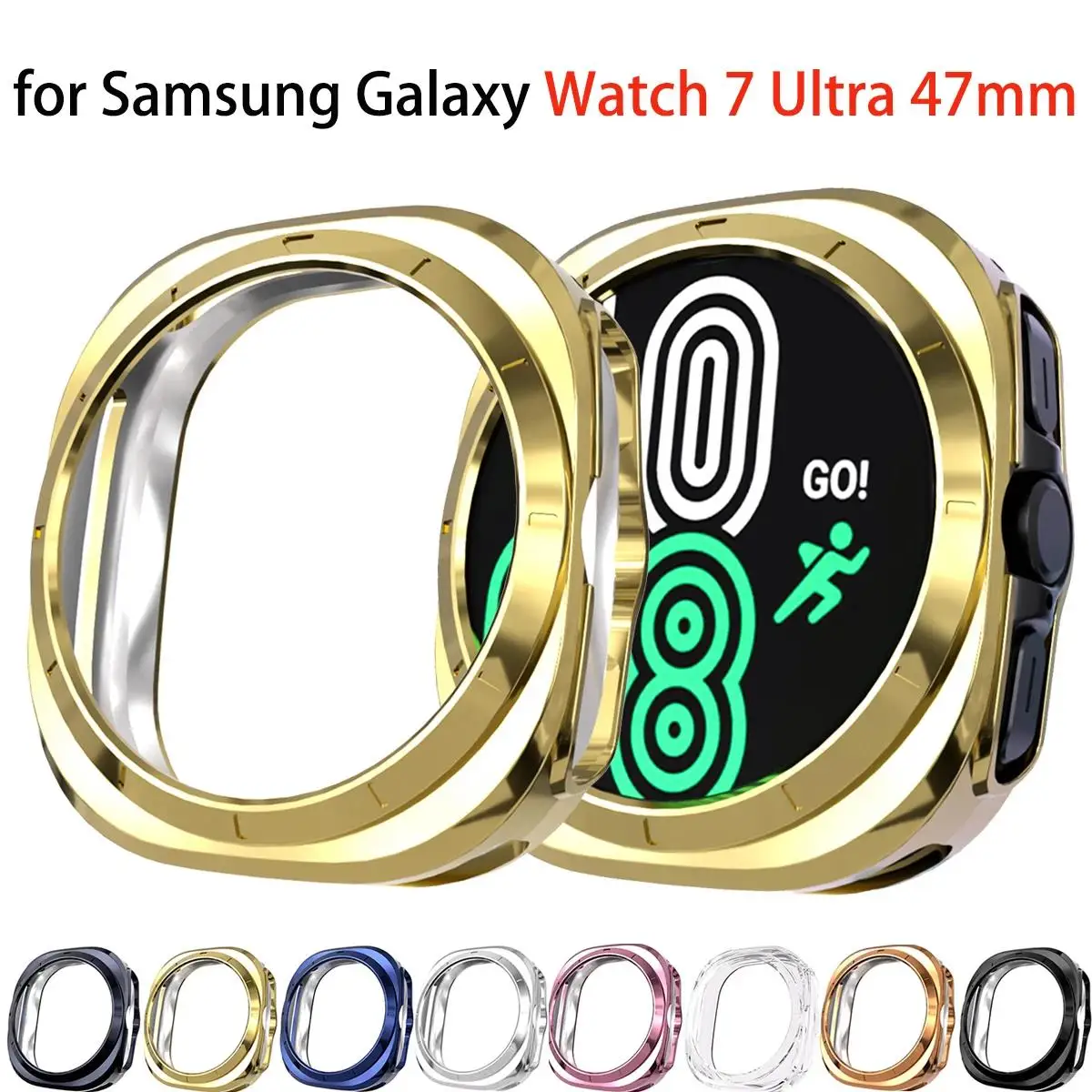 Защитный чехол для Samsung Galaxy Watch 7 Ultra 47 мм мягкий ТПУ покрытие бампер ультра аксессуары