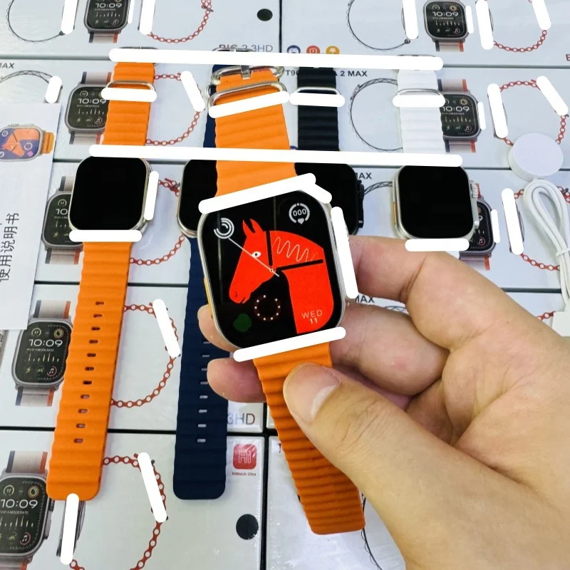 2024 hot sell New T900 ULTRA2 MAX smartwatch large screen 49mm real screw clip wireless Bluetooth call smart watch