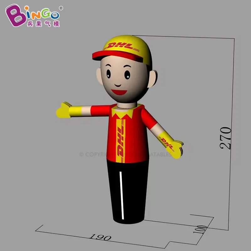 Bingo Outdoor Promotional Wacky Waving Inflatable Tube Guy Car Wash Inflatable Air Dancer For Advertising