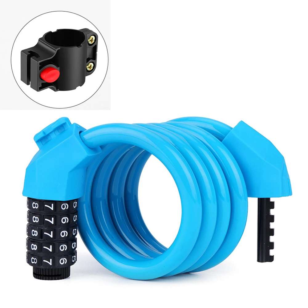 FMFXTR 2023 Лидер продаж велосипедный Противоугонный кодовый замок пятипозиционный портативный более толстый и длинный стальной кабельный