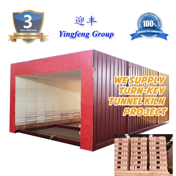 Yingfeng Modern Technology Coal Natural Gas Diesel Full Auto Tunnel Kiln Red Clay Bricks Tunnel Kiln Machine